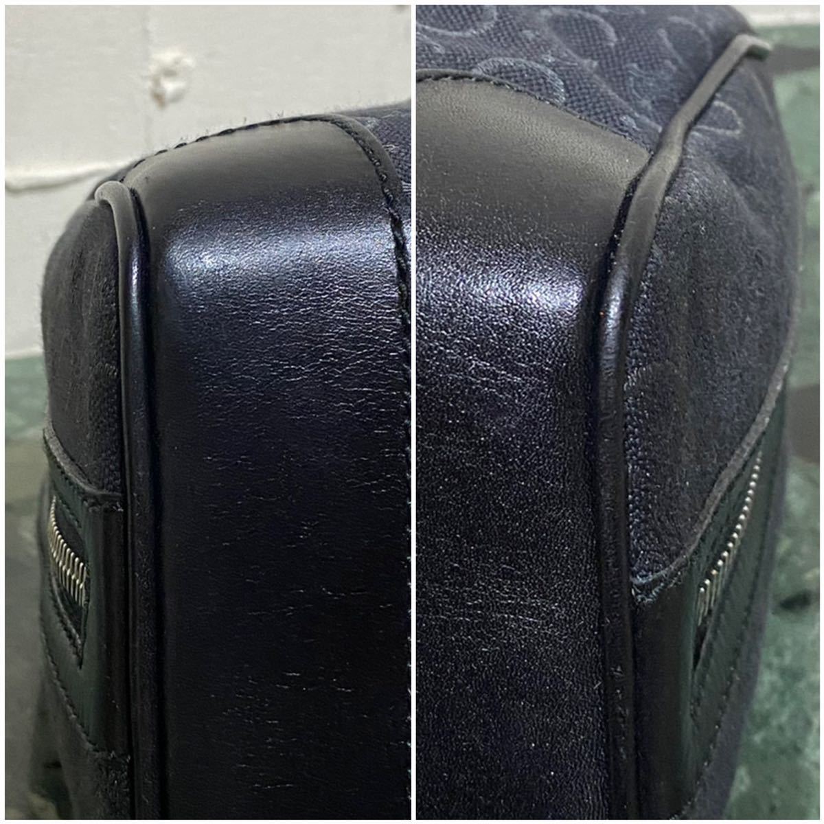 美品 CELINE ミニボストンバッグ ハンドバッグ マカダム トリオンフ