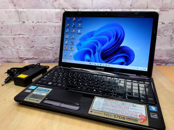 東芝 ノートPC corei7 マイクロソフトオフィス付 T451 最新Windows11+