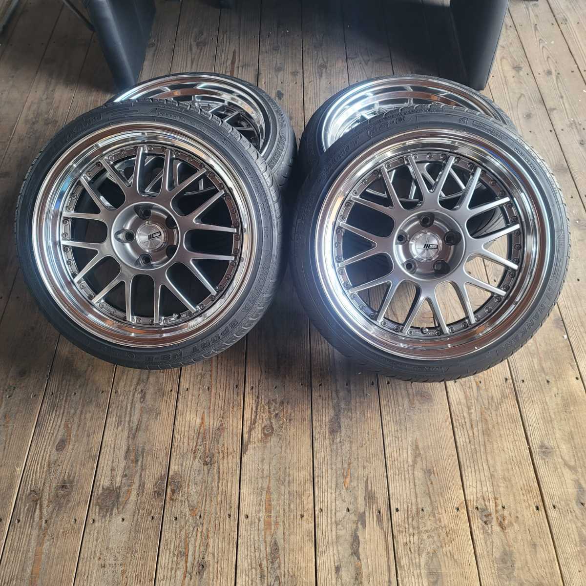 ☆SSR☆Professor☆MS1☆シルバー☆18インチ☆9.5J＋43（2本）☆8.5 