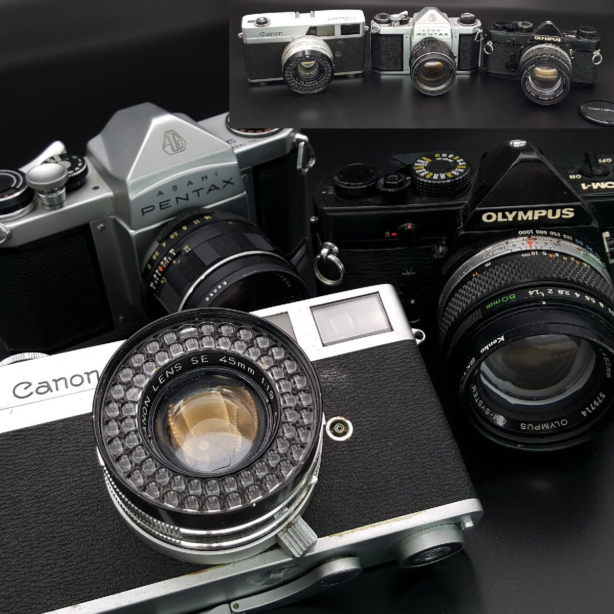 ジャンク品 フィルムカメラ、レトロカメラ23台 大量まとめ売りの通販