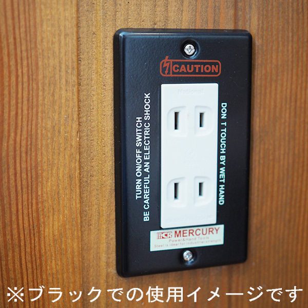 一流の品質 マーキュリー スイッチプレート 3口 スイッチカバー おしゃれ コンセントカバー Mercury スチール製 ガレージ 西海岸風 インテリア Rehabatriversedge Com