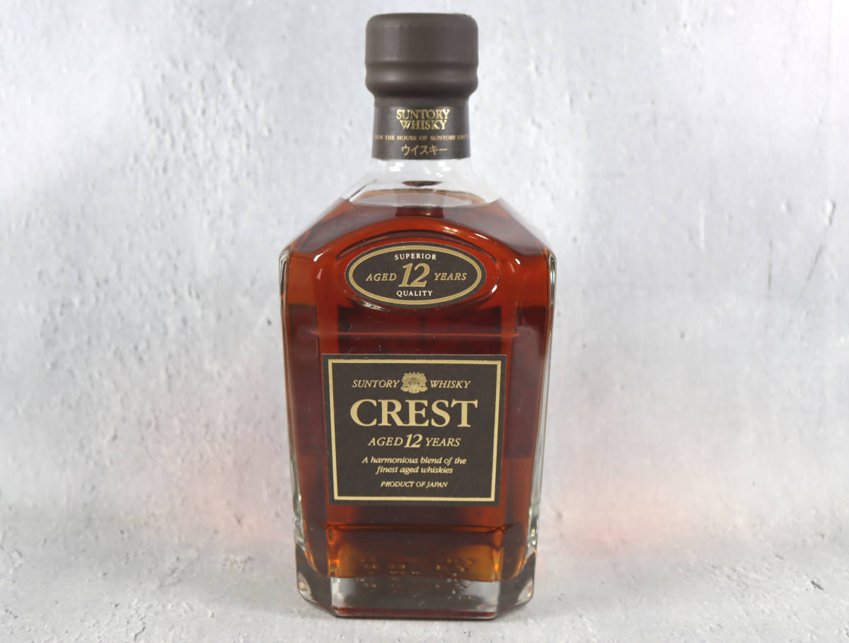 未開栓 SUNTORY WHISKY CREST AGED 12 YEARS 43% 750ml 2本 外箱