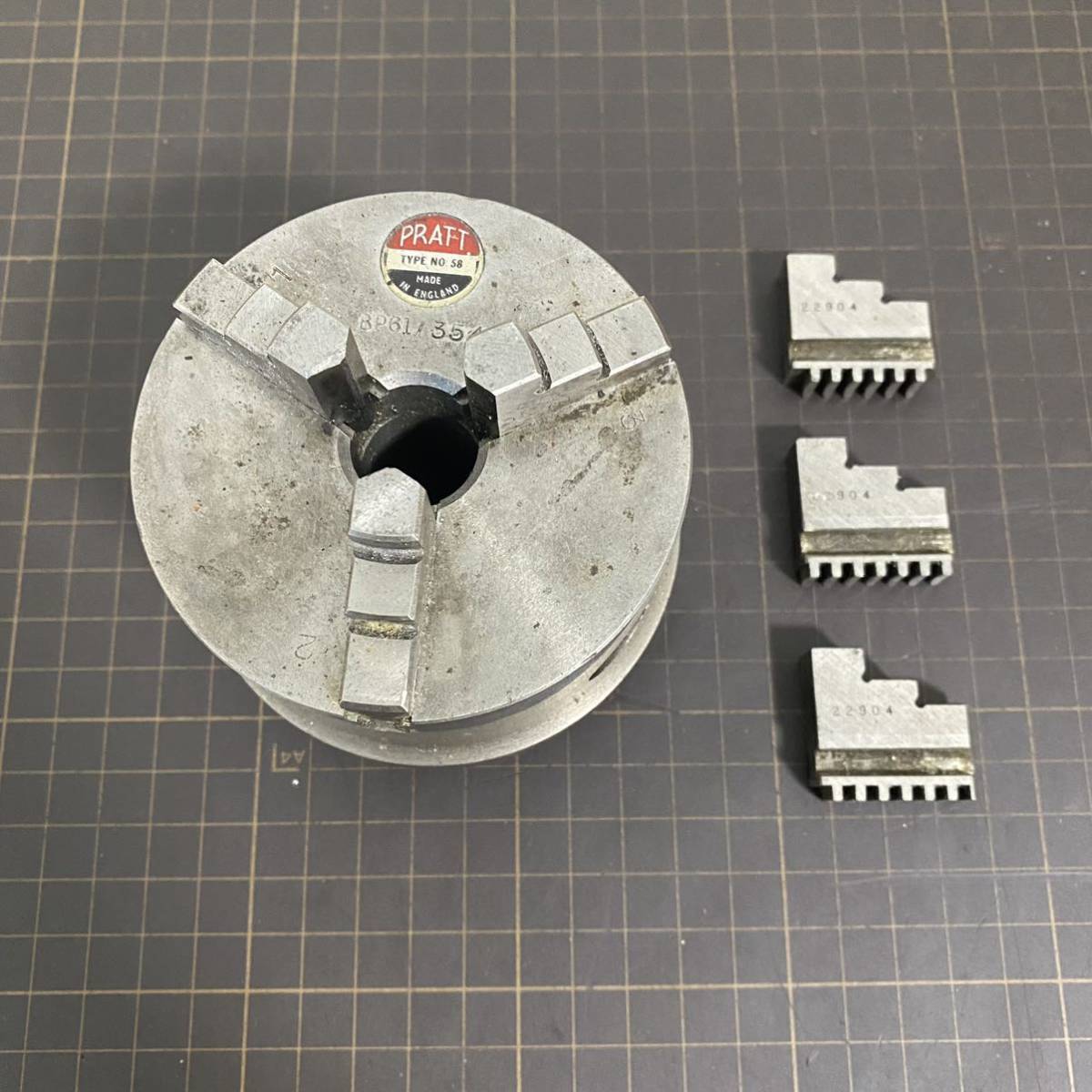 175】Pratt 三爪 スクロールチャック チャック キーレスチャック 使用