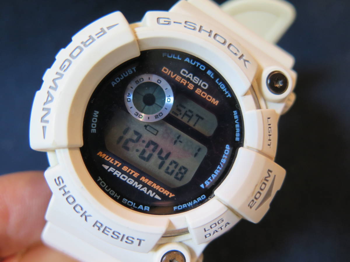 G-SHOCK フロッグマン FROGMAN 紺×銀 Yahoo!オークション GW-200TC