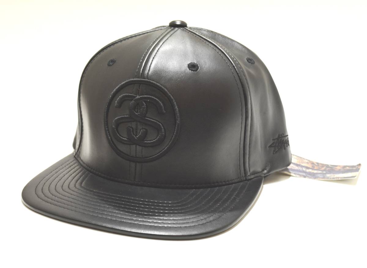 人気セール，格安 STUSSY ステューシー PU Leather Cap Strapback キャップ フリーサイズ(帽子)｜売買されたオークション情報、yahooの商品情報をアーカイブ公開 - オークファン 服飾小物