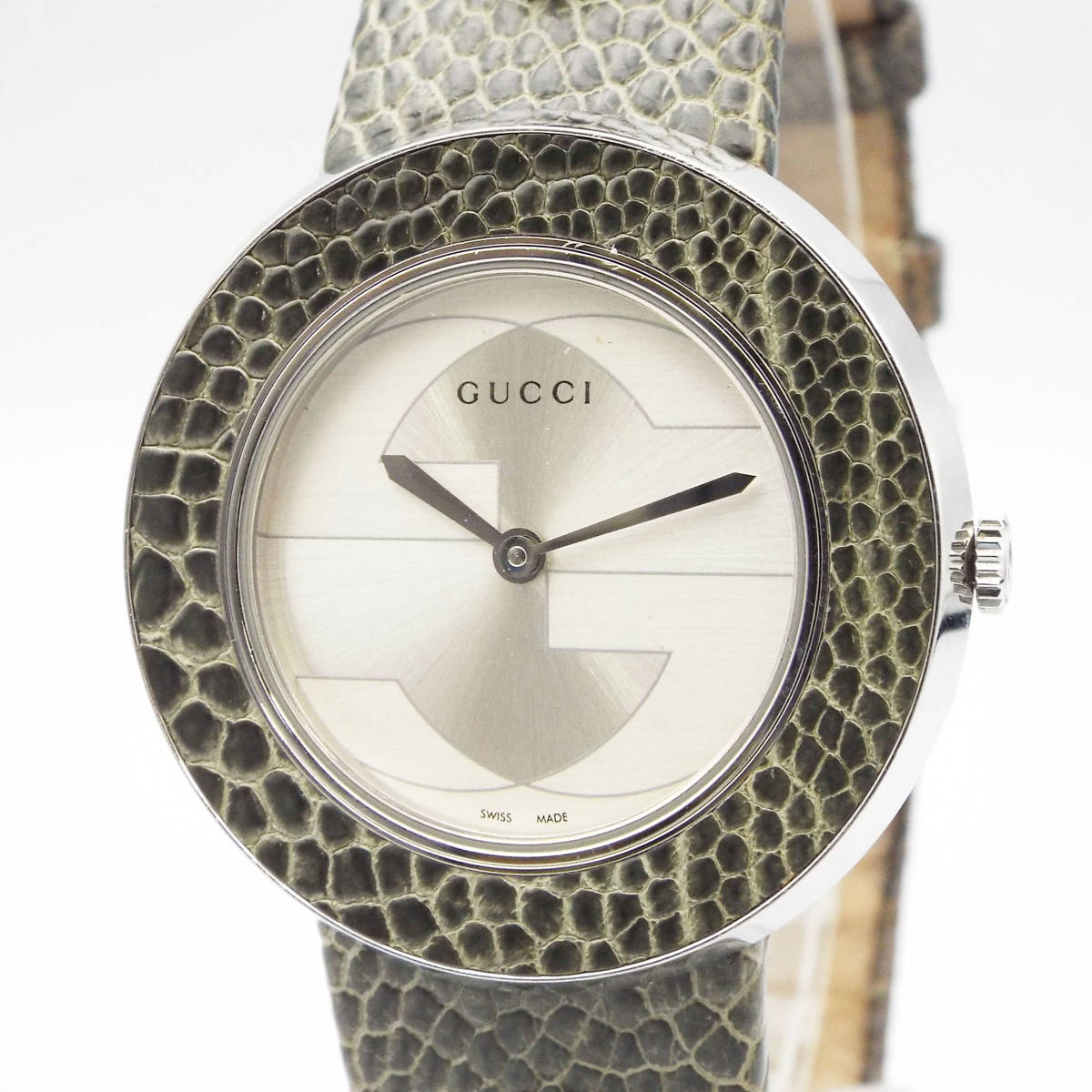 い02216/GUCCI グッチ/Uプレイ/クオーツ/腕時計/ラウンド/GGロゴ/文字