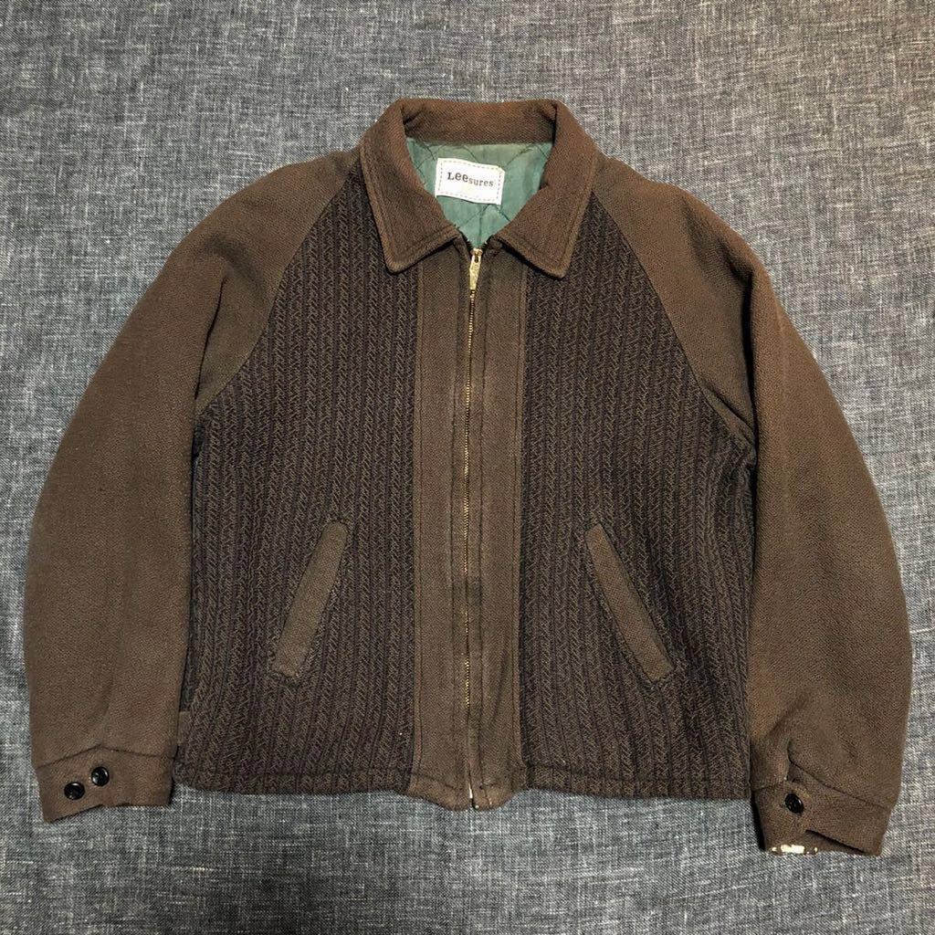 スペシャル】 50s LEEsures ウールスポーツジャケット ツートン 