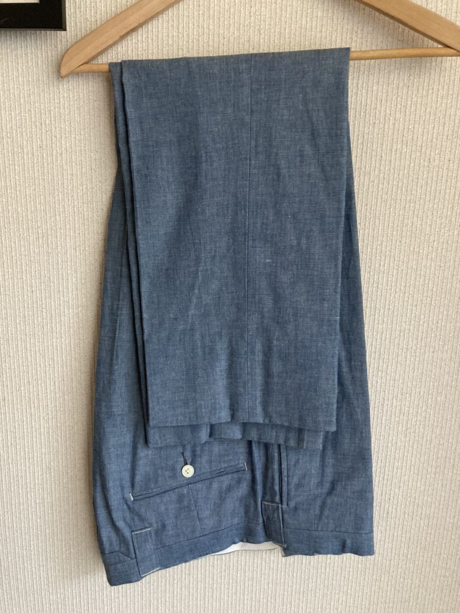 Paul Smith セットアップ パンツ￼ スーツ シングル M シャンブレー Paul Smith セットアップ パンツ￼ スーツ シングル M シャンブレー