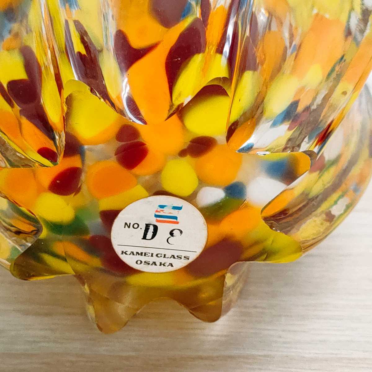 KAMEI GLASS カメイガラス 花瓶 ガラス細工 ガラス工芸 花器 花 花壷