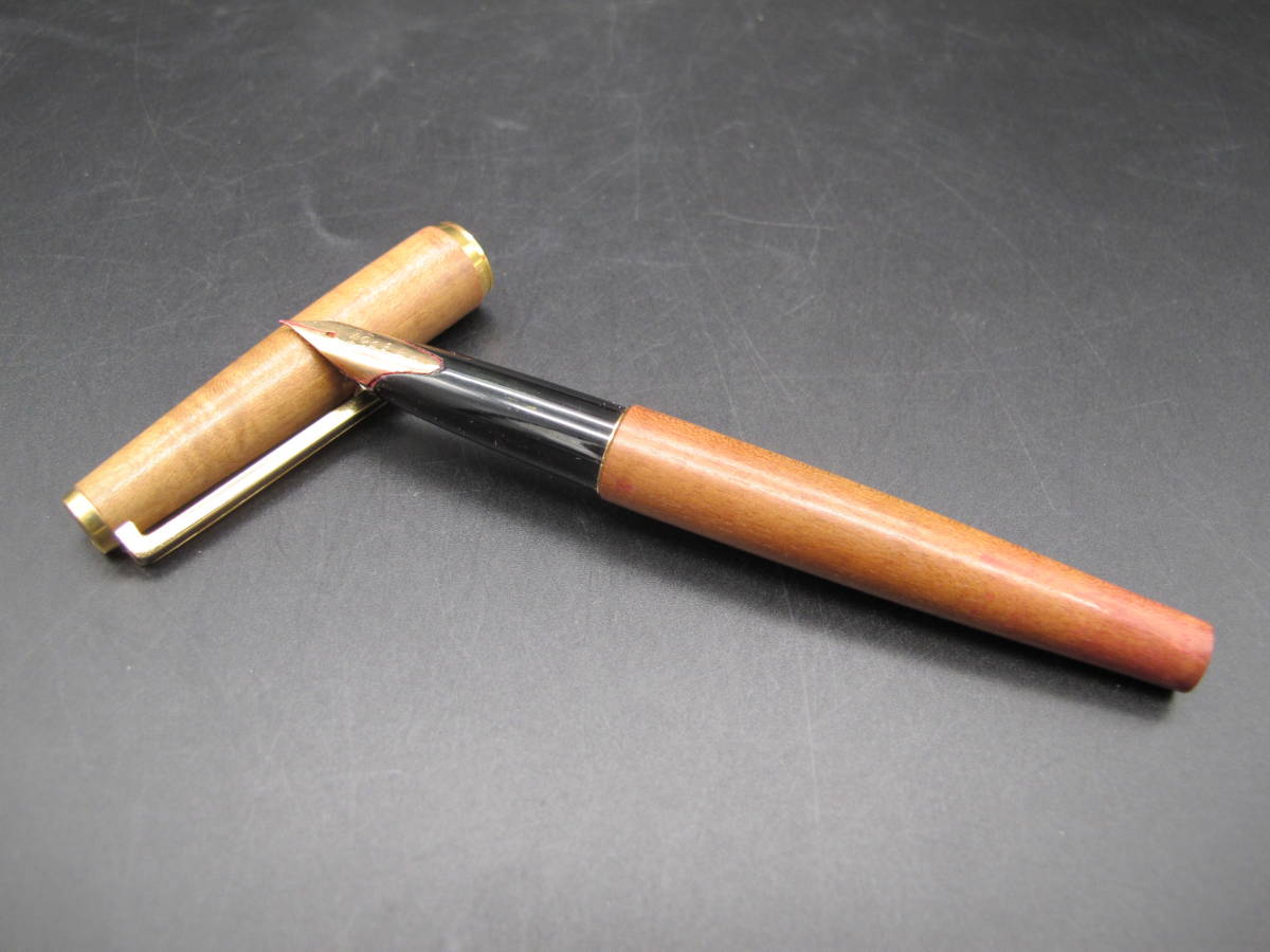PILOT パイロット 万年筆 カスタム 木製軸 ペン先 18K-750 木目