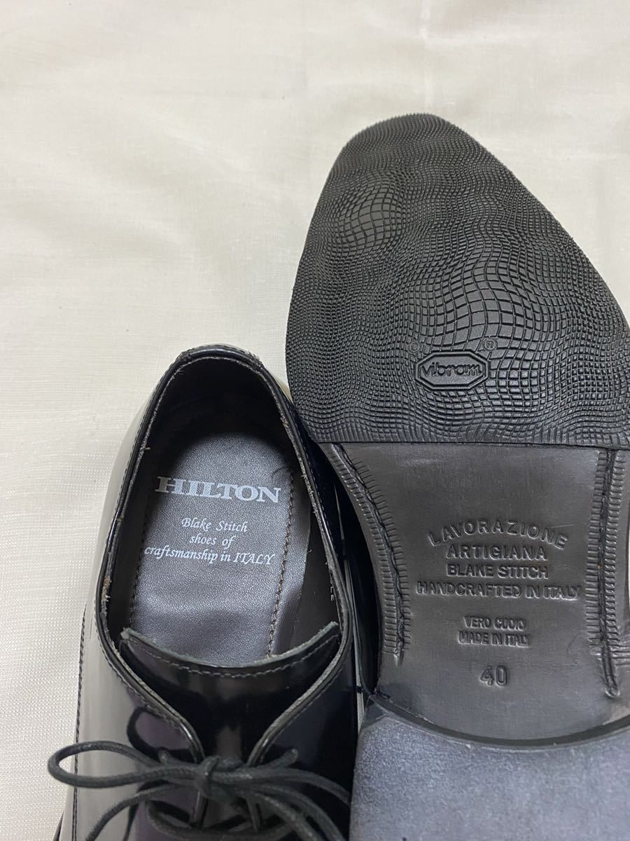 HILTON ヒルトン 新品タグ付き 25.0cm 定価約24000円 靴 革靴