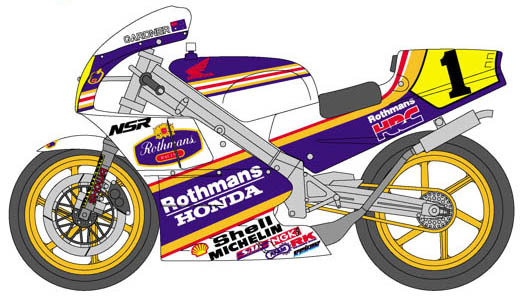 1/12キット ホンダ NSR500 '88 ロスマンズ #1 ガードナー(ホンダ