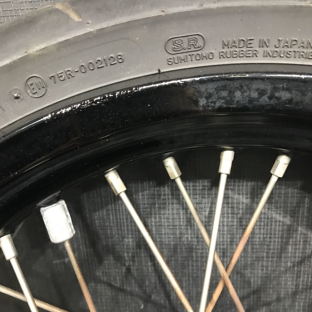 XR250モタード MD30 純正前後ホイールセット RK Excel エクセル リム 