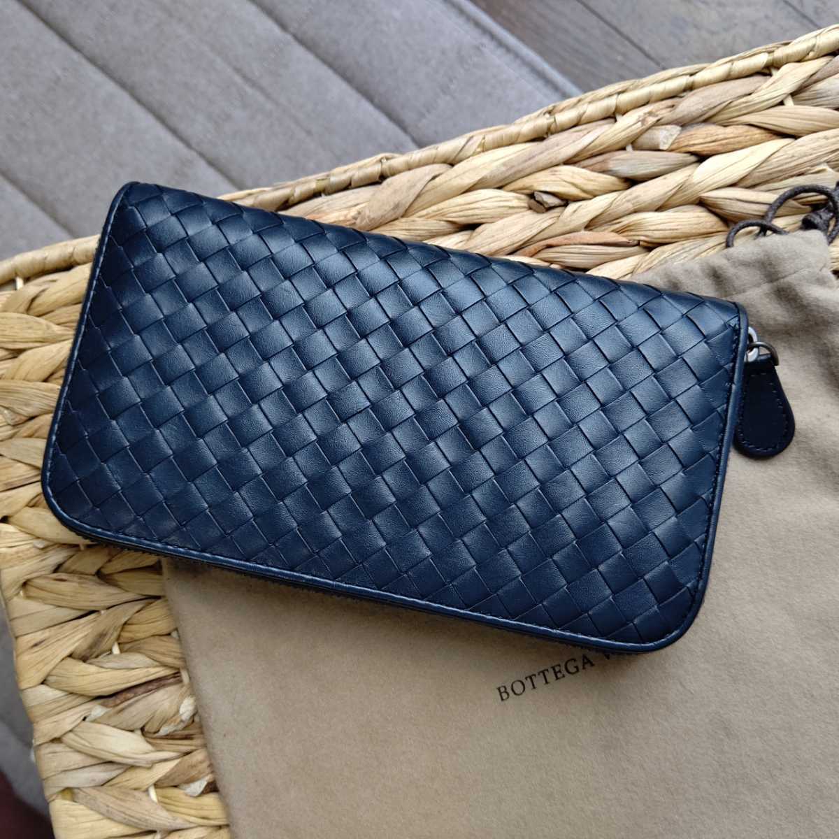 k9ボッテガヴェネタ長財布ブラックラウンドファスナー