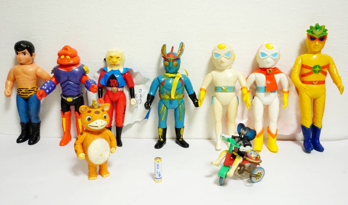 ◇希少品多数 ソフビ◇ 月光仮面 ライオン丸 レインボーマン タイガー  