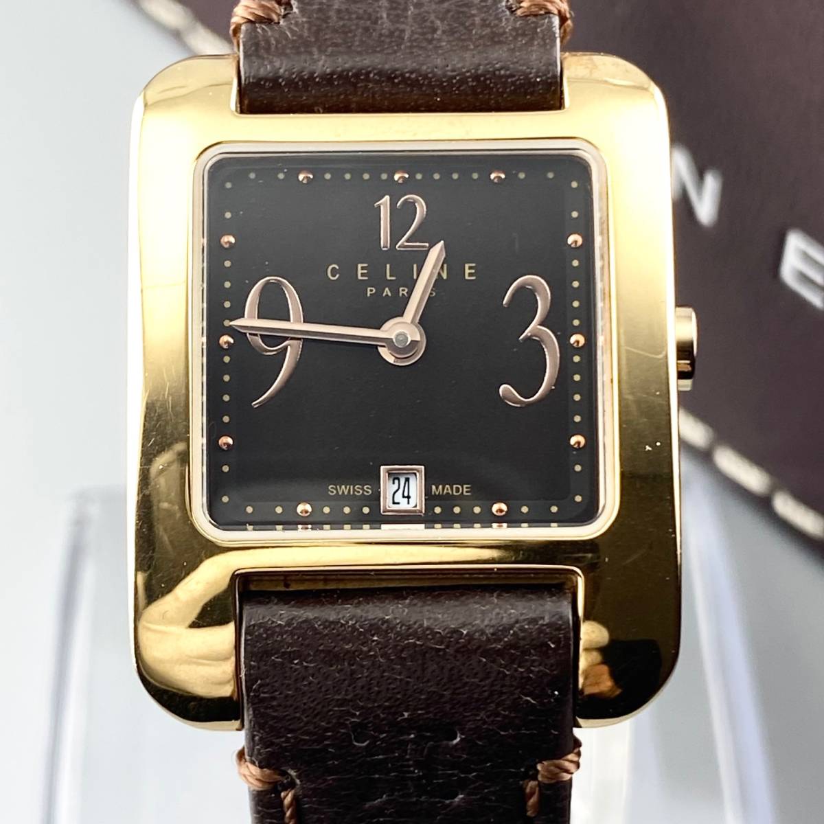 1円箱付】CELINE セリーヌ 腕時計 レディース セリーヌ文字盤 30m 