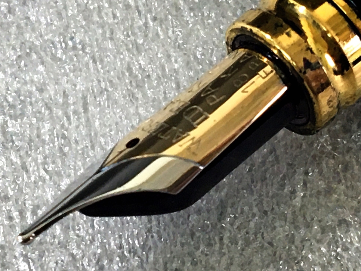 ウォーターマン WATERMAN 万年筆 IDEAL ペン先18K 750 黒/緑マーブル