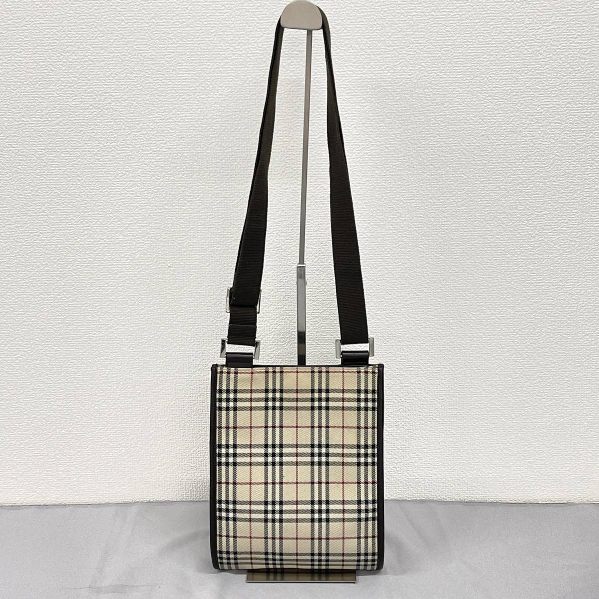 BURBERRY バーバリー ノバチェック ワンショルダーバッグ シャドー 