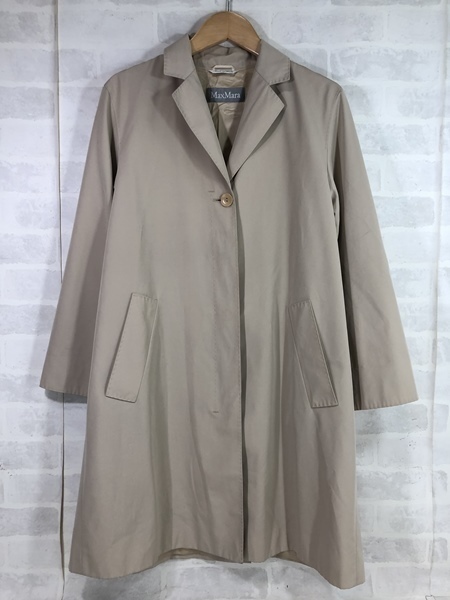 MaxMara マックスマーラ スプリング ロングコート イタリア製 無地 