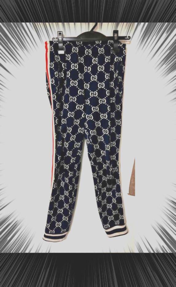 GUCCIジャージ　パンツ希少価値サイズxs GUCCI ジャージ グッチ サイドラインジャージパンツ の買取価格実績 オレンジ&frasl;橙色系）のフリマアイテム一覧