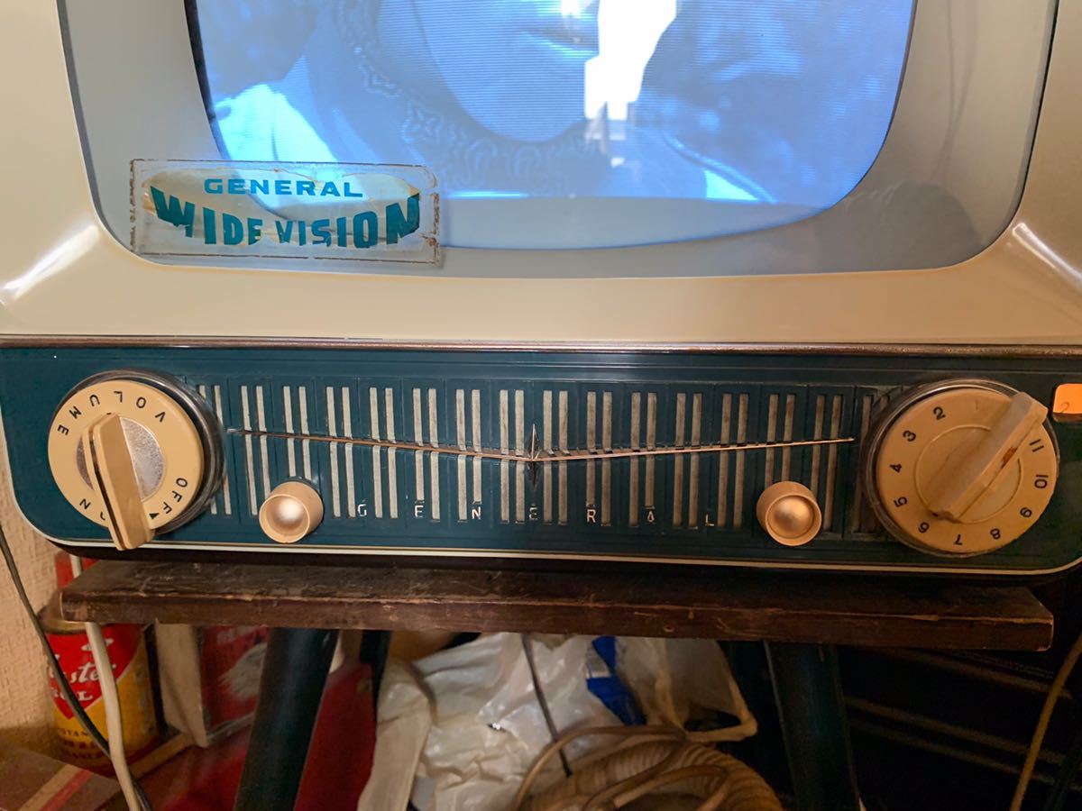 昭和 レトロ! 1958年型 ゼネラル製 14寸真空管テレビ 真空管テレビ工房