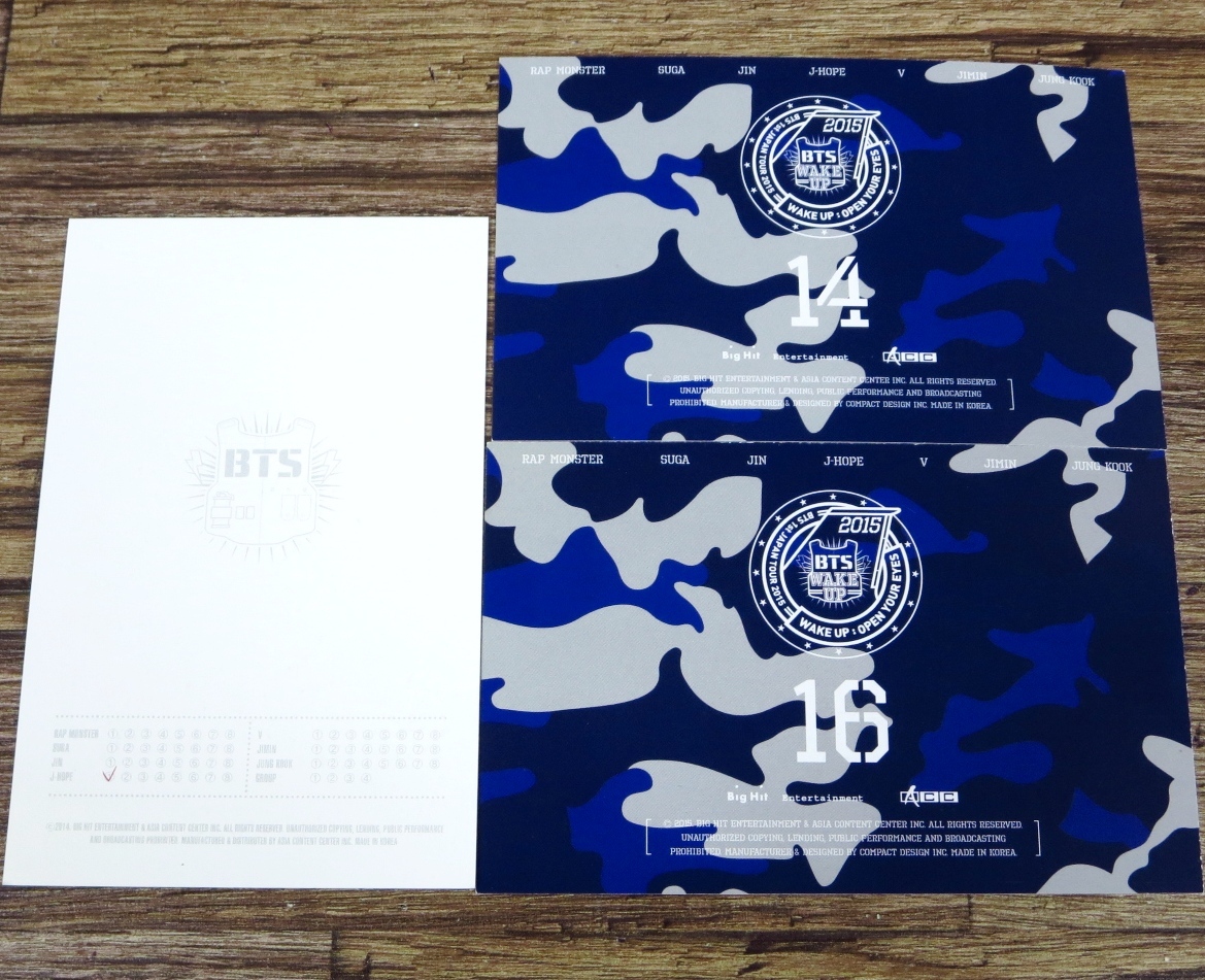 BTS 防弾少年団 2014THE RED BULLET 限定特典フォトカード BTS 防弾少年団 2014THE RED BULLET 限定特典フォトカード BTS JAPAN