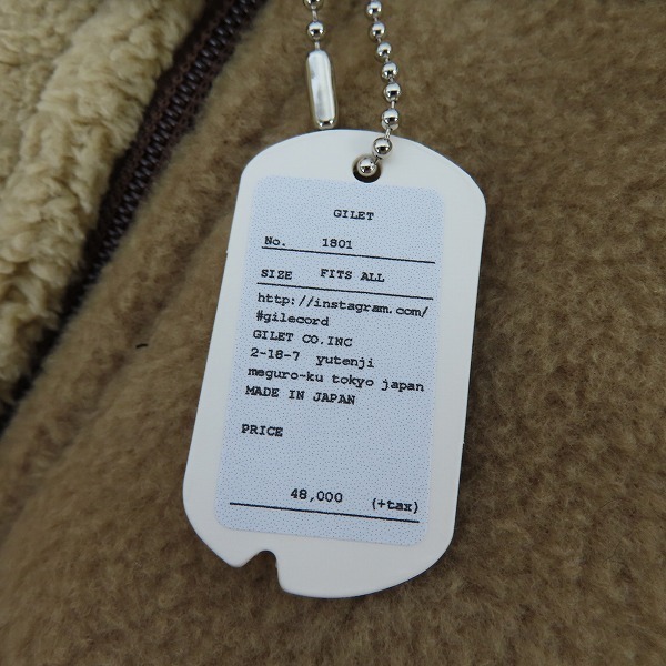 ☆【未使用】PATAGONIA×GILET/パタゴニア×ジレ REMAKEFLEECE JACKET
