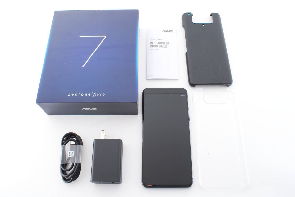 ○美品○ASUS スマートフォン ZenFone 7 Pro ブラック ZS671KS-BK256S8 