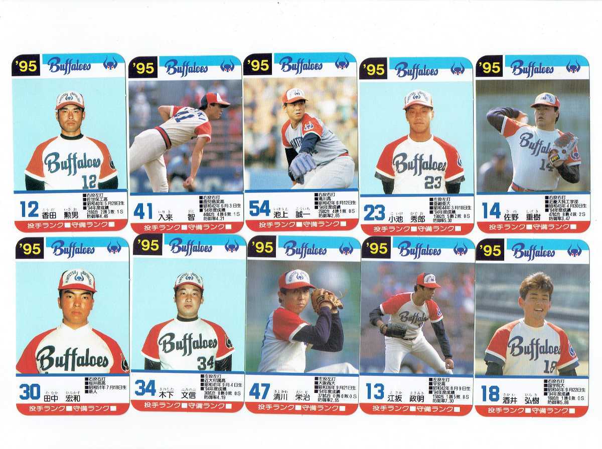 タカラプロ野球カードゲーム 95年版近鉄バファローズ＋おまけ自作 