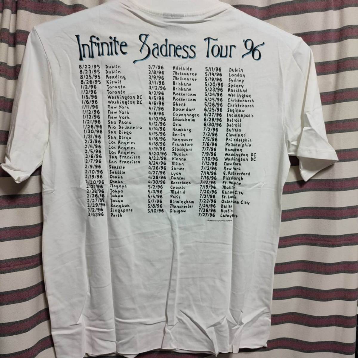 希少 スマパン 96年ツアーTシャツ バックプリント有 Smashing Pumpkins 