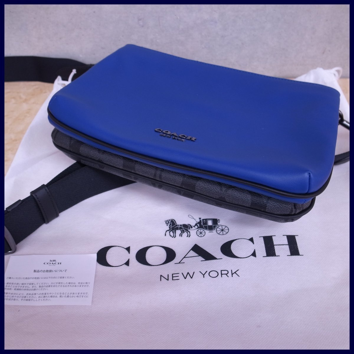 1148【本物保証】 コーチ エヴァレット クロスボディ カラーブロック