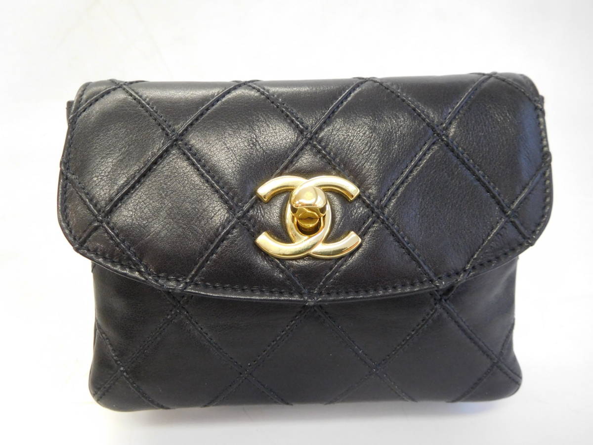05 226-475581-14 [S] CHANEL シャネル マトラッセ ウエストポーチ 