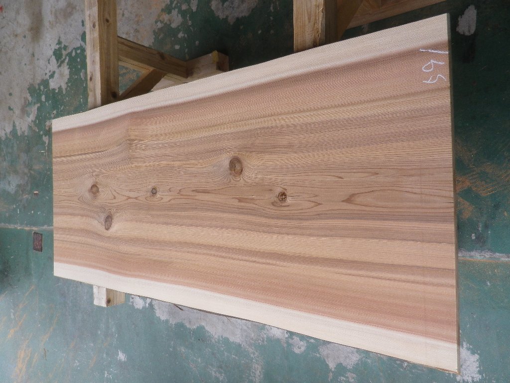  長157 幅69-72 厚4.1 杉591の木材木工材 一枚板自然木無垢材ＤＩＹ テーブル天板 スギ(杉)｜売買されたオークション情報、yahooの商品情報をアーカイブ公開 - オークファン 板、シート