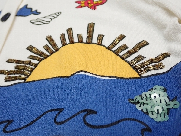 alice+olivia ビーズ刺繍 ニットカーディガン・M△アリスアンド