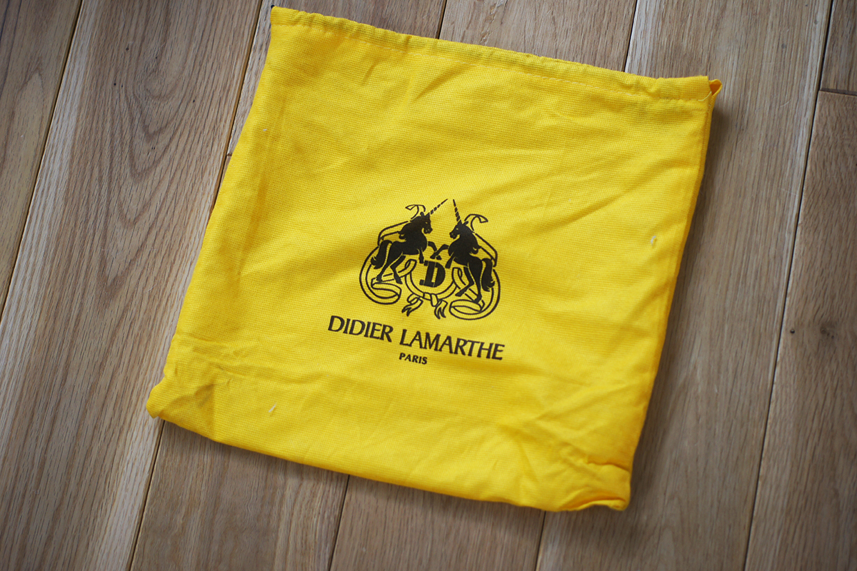 美品 ディディエラマルト DIDIER LAMARTHE 本革 オーストリッチ 2way 