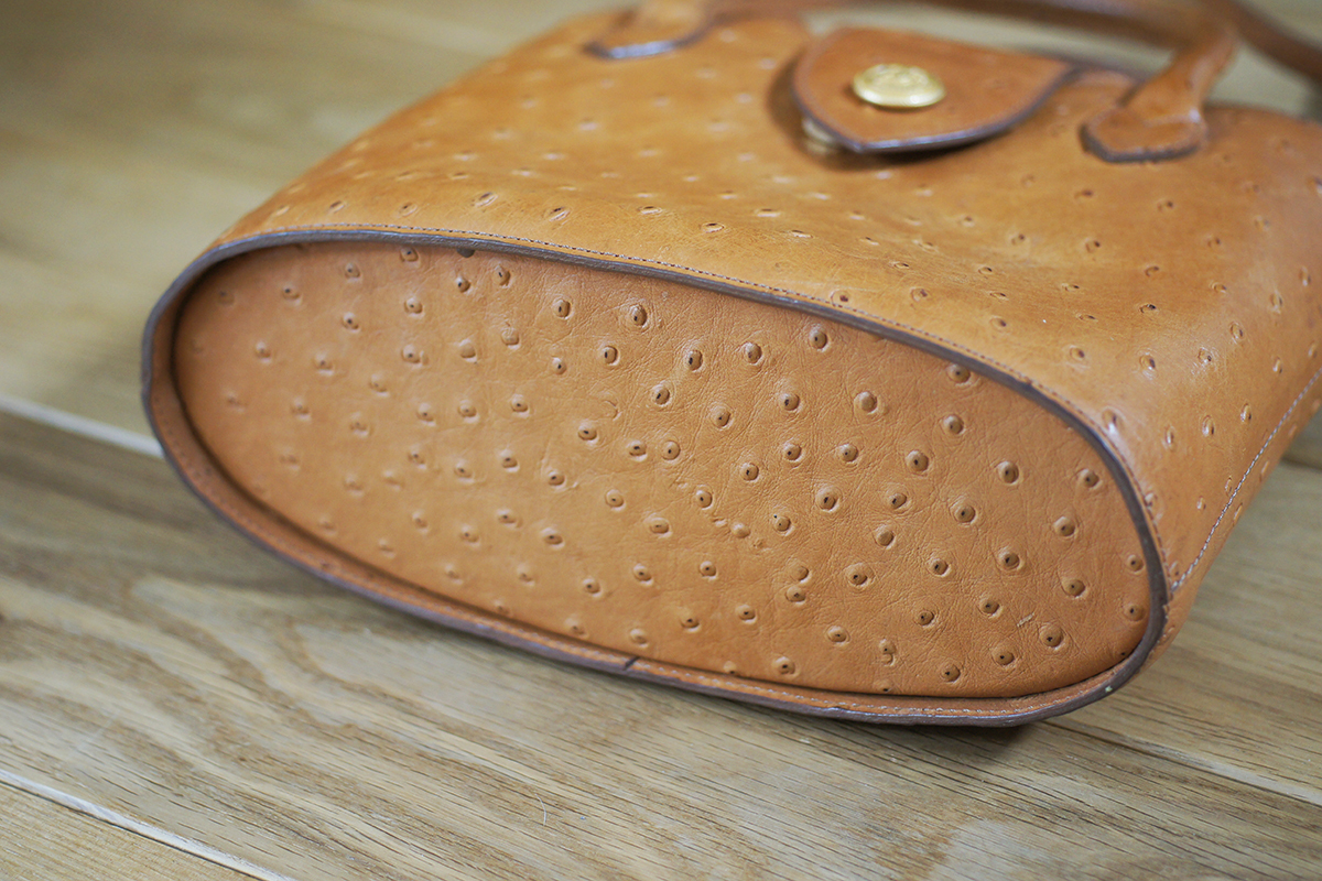 美品 ディディエラマルト DIDIER LAMARTHE 本革 オーストリッチ 2way 