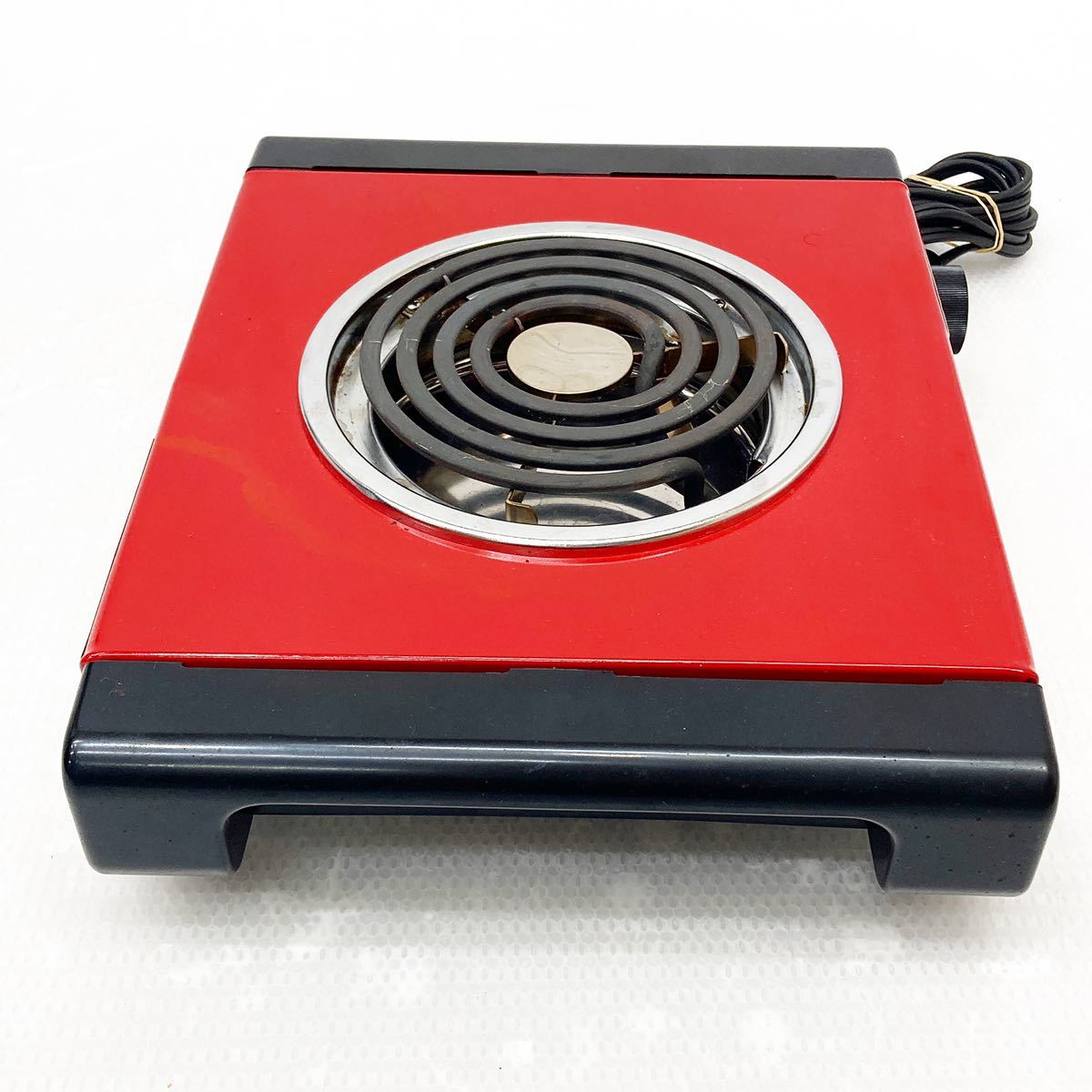 動作品 日立 電気こんろ クッキングヒーター HT-1300 昭和レトロ 家電 