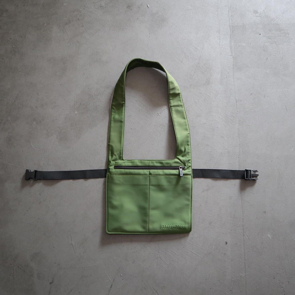 1990s MIU MIU 3-Way Shoulder Bag ミュウ ミュウ チェストリグ 