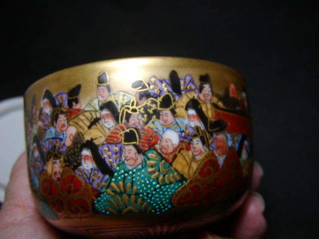 最初の 九谷焼 茶器 本金うずら その他