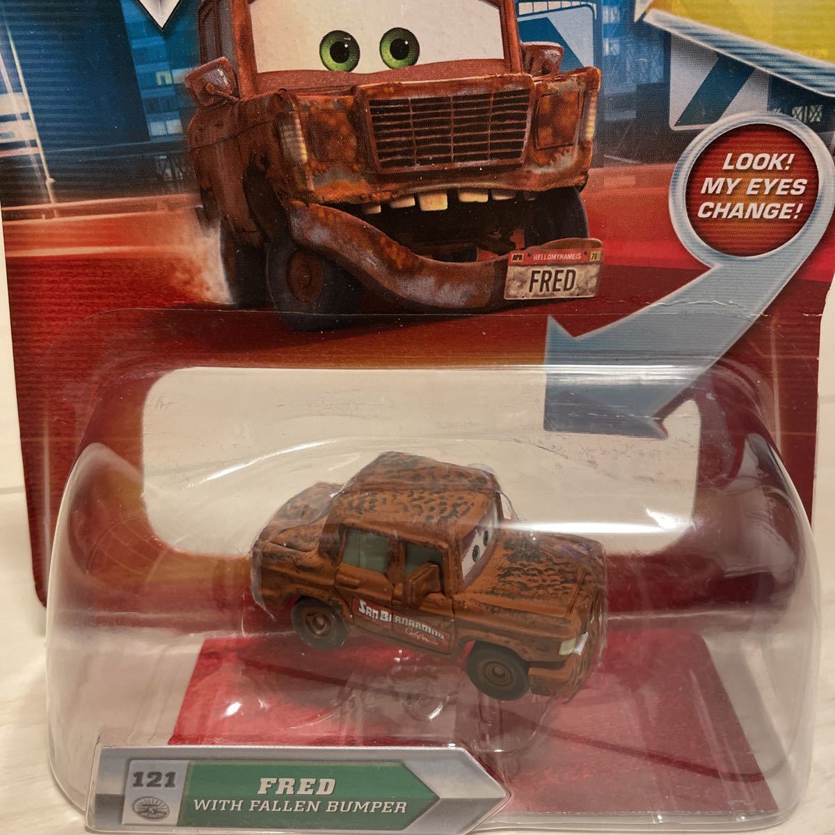 マテル カーズ キャラクターカー フレッド ミニカー Fred Mattel Cars ウィズ ファーレン バンパー Look My Eyes 目が動く チェイス カーズ 売買されたオークション情報 Yahooの商品情報をアーカイブ公開 オークファン Aucfan Com