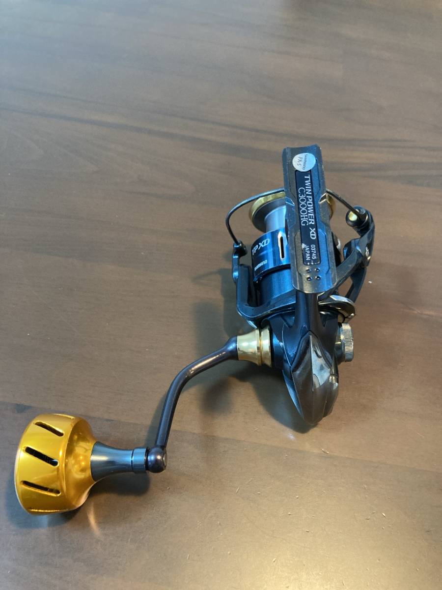 シマノ 17ツインパワーXD C3000HG ハンドルカスタム SHIMANO 17 TWIN