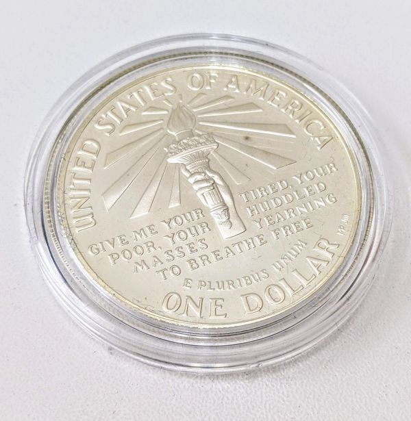 1986年 自由の女神 LIBERTY リバティコイン アメリカ 1ドル プルーフ ...