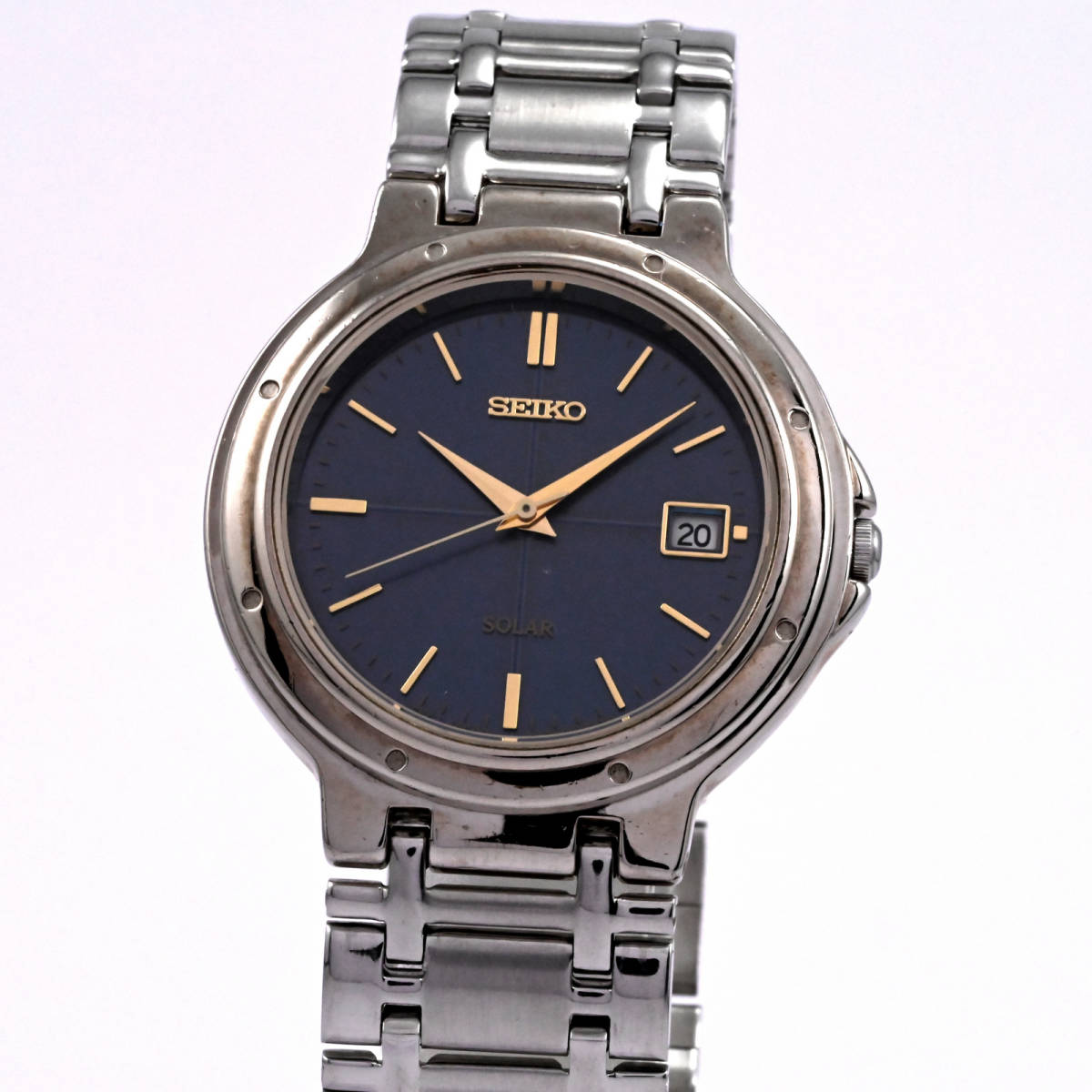 SEIKO】 稼働ジャンク セイコー SOLARソーラー メンズクォーツ 