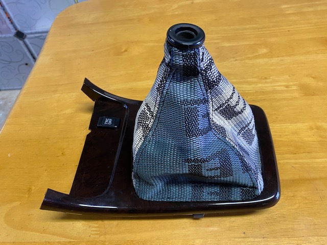 トヨタ JZX90 マークⅡ MARK2 純正 5MT シフトパネル 自作ブーツ付き  