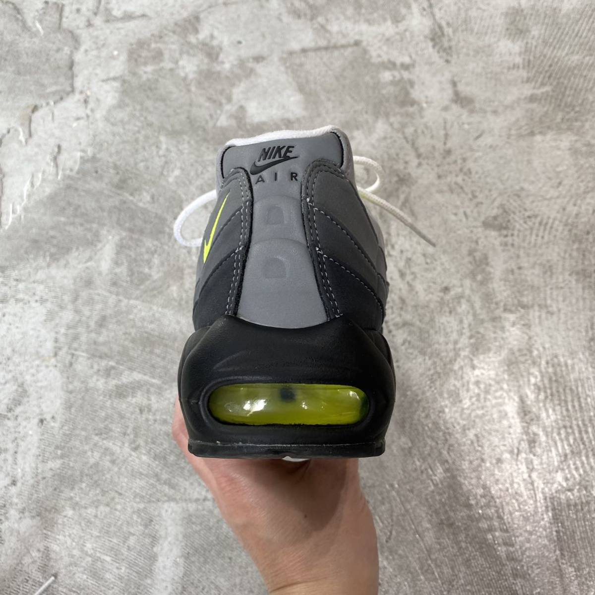 2020 美品 NIKE AIR MAX 95 OG Neon Yellow CT1689-001 復刻 ナイキ 