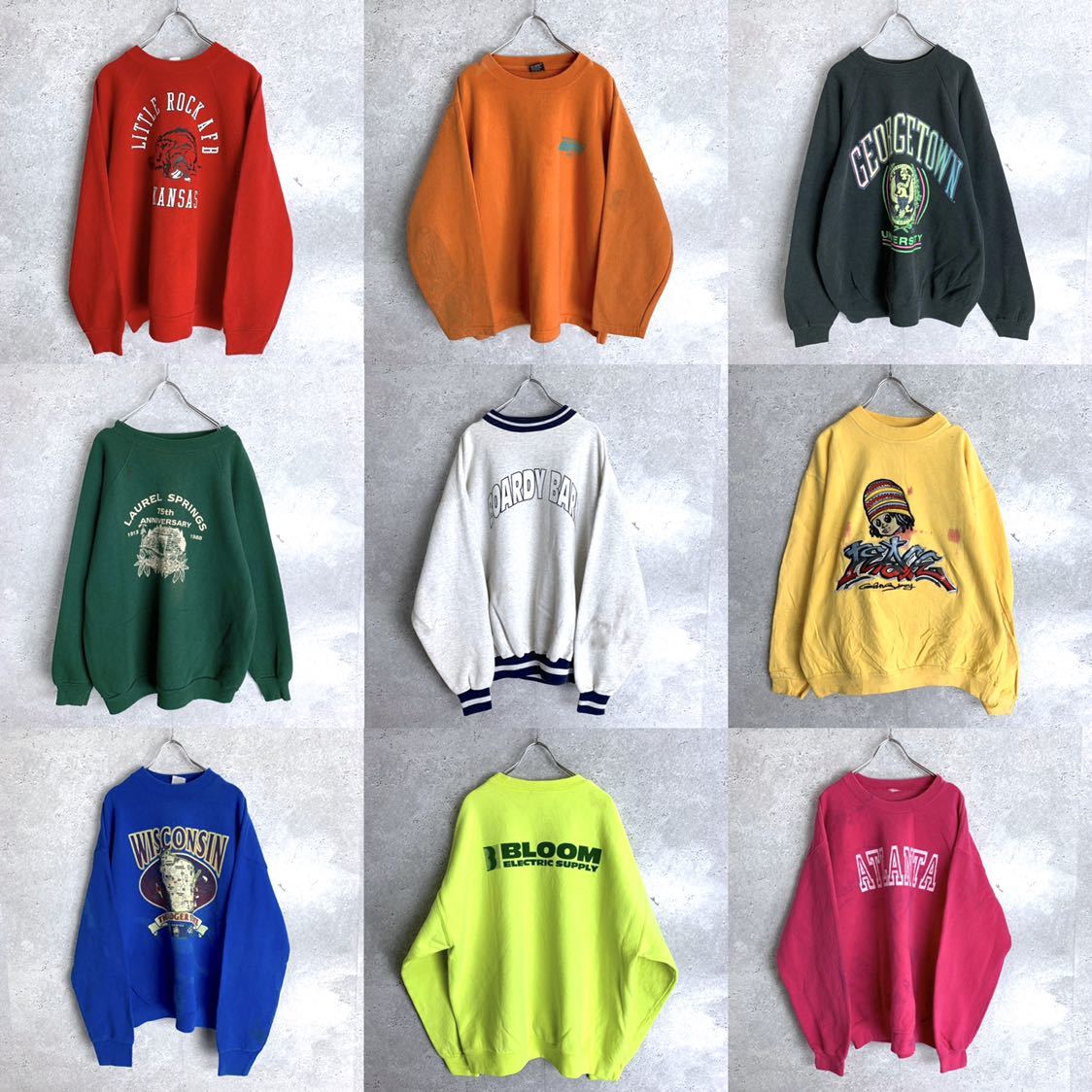 USA古着 訳あり Lサイズ以上 スウェット 82着セット まとめ売り 