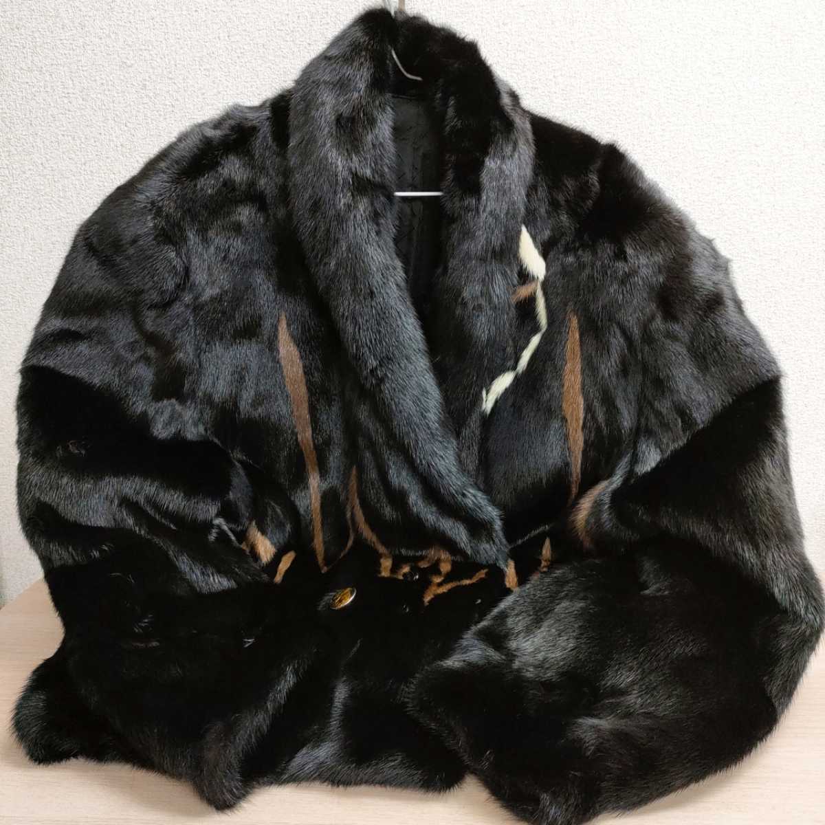 SACA Superb Quality MINK Ranched Mink ファーコート ハーフコート 