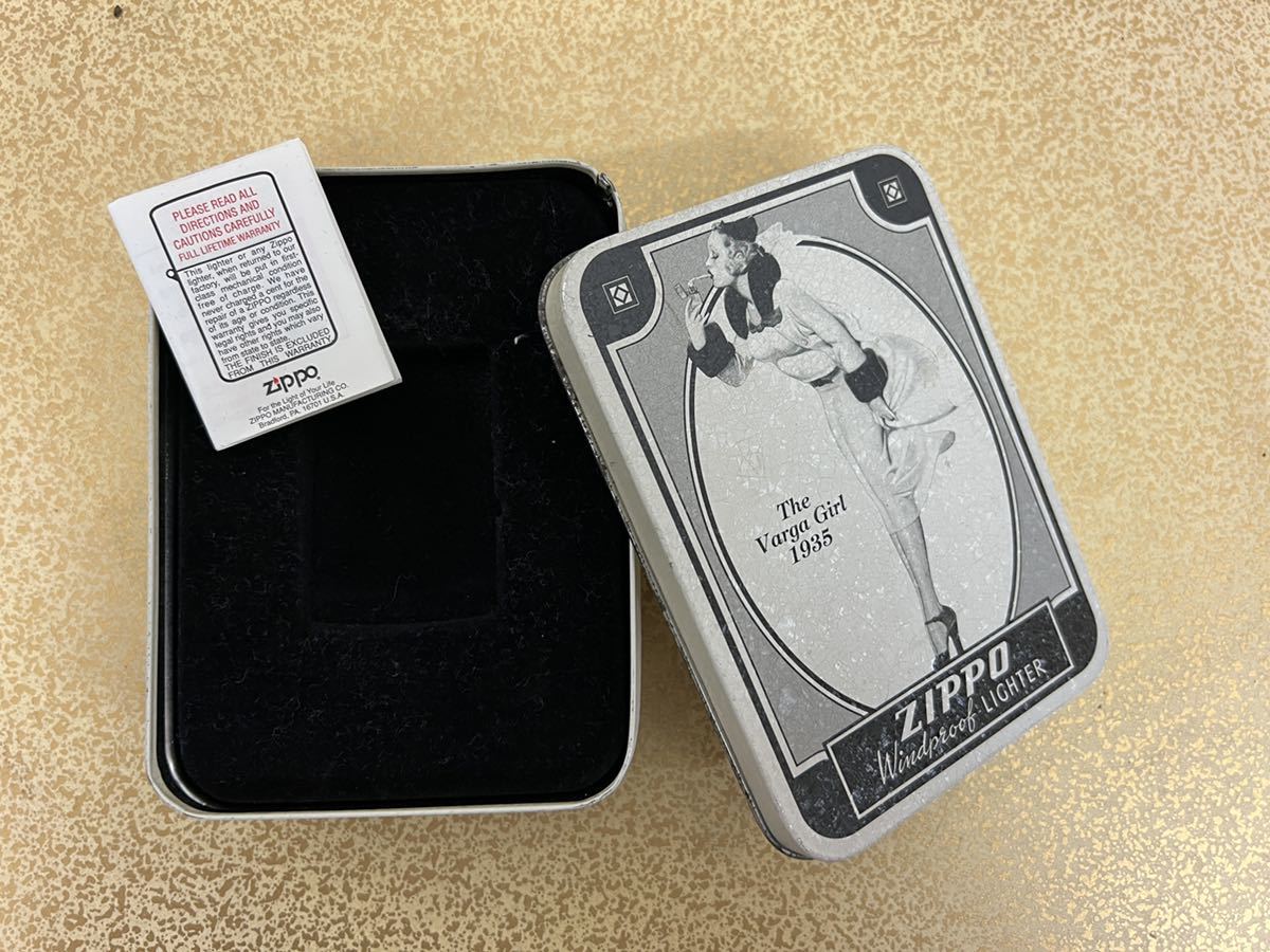 ZIPPO ジッポ 1935 varga girl ウィンディバルガガール 専用缶ケース 
