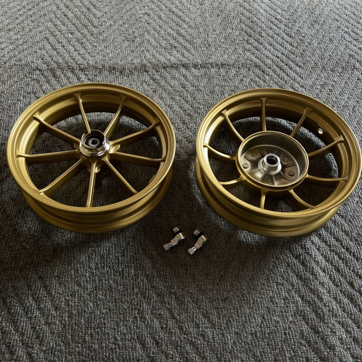 新品 ヤマハ スーパーJOG ZR ホイールセット 9本スポーク ジョグ ZR
