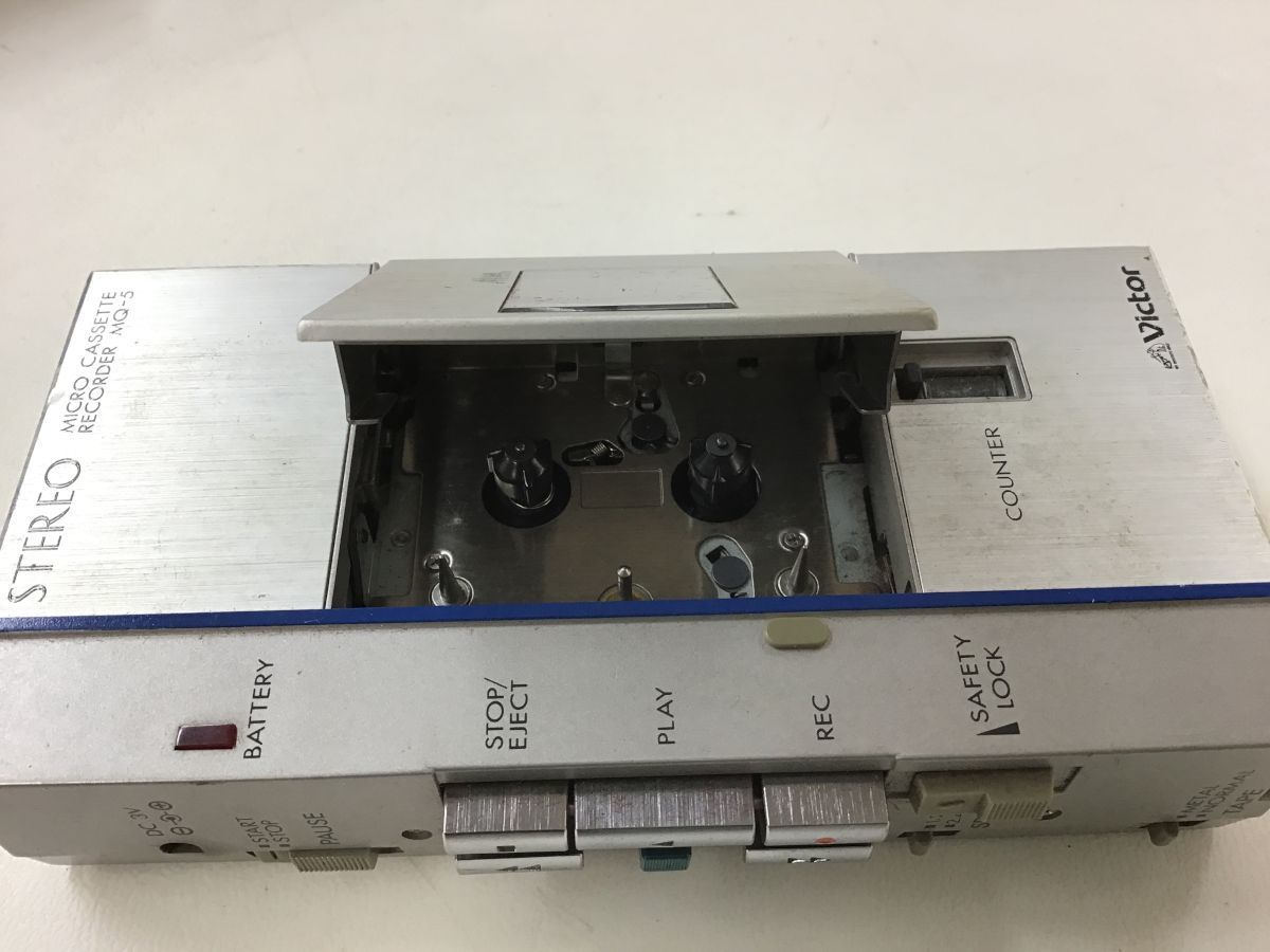未使用品　VICTOR MQ-5 マイクロカセットレコーダー　　ビクター ◇ Victor ビクター MQ-5 マイクロカセットレコーダー 中古 現状品
